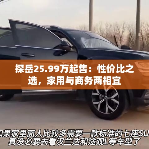探岳25.99万起售：性价比之选，家用与商务两相宜