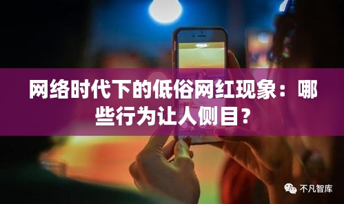 网络时代下的低俗网红现象：哪些行为让人侧目？