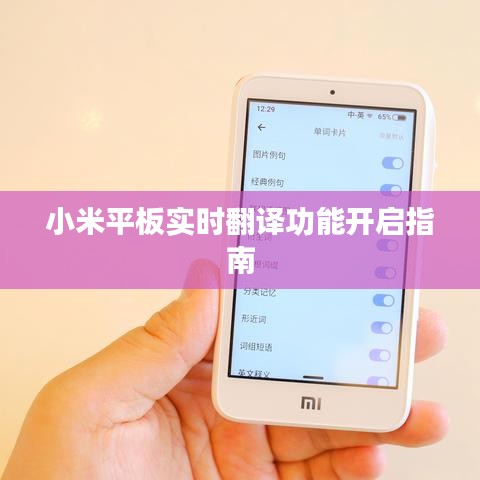 小米平板实时翻译功能开启指南