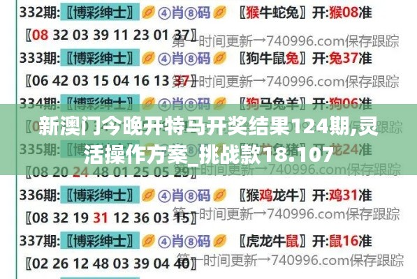 新澳门今晚开特马开奖结果124期,灵活操作方案_挑战款18.107