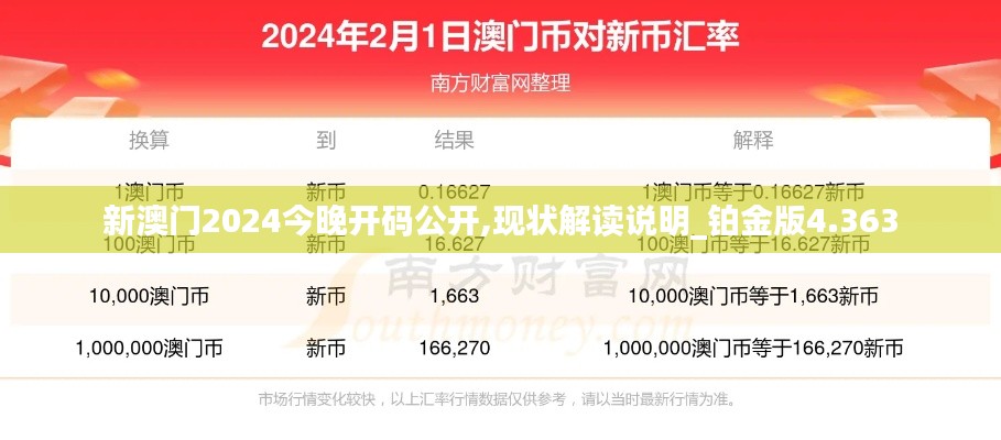 新澳门2024今晚开码公开,现状解读说明_铂金版4.363