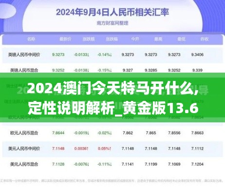 2024澳门今天特马开什么,定性说明解析_黄金版13.659