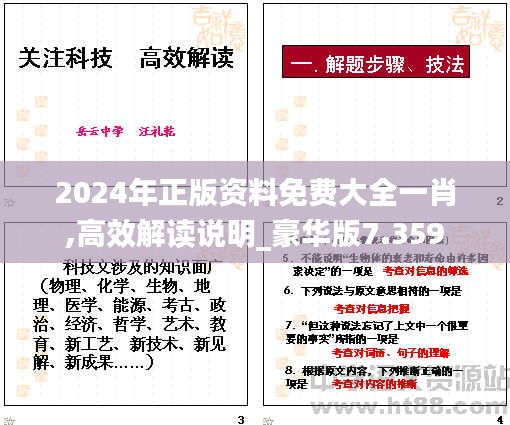 2024年正版资料免费大全一肖,高效解读说明_豪华版7.359