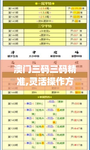 澳门三码三码精准,灵活操作方案_MP2.386