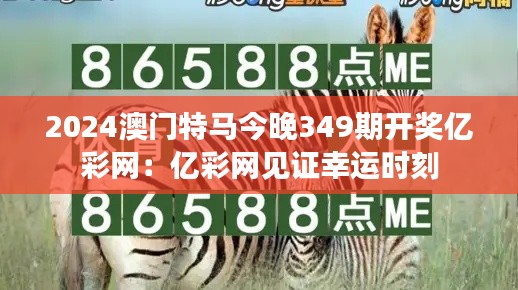 2024澳门特马今晚349期开奖亿彩网：亿彩网见证幸运时刻