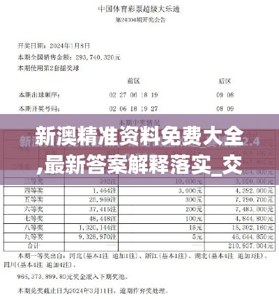 新澳精准资料免费大全,最新答案解释落实_交互版110.238