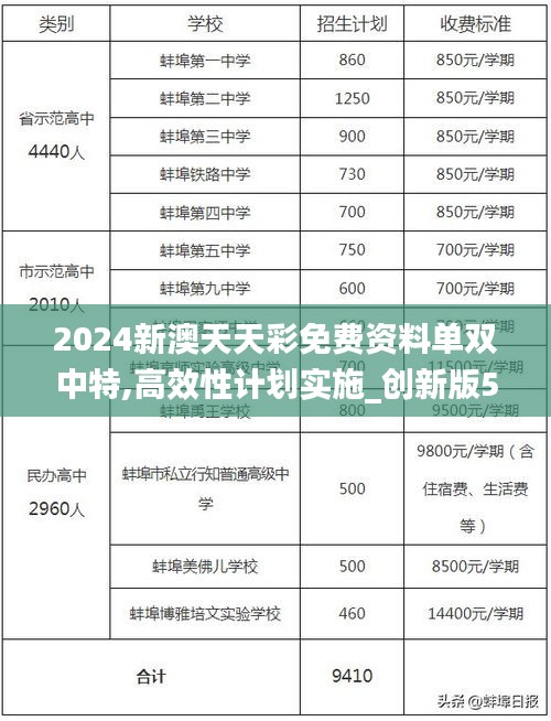 2024新澳天天彩免费资料单双中特,高效性计划实施_创新版5.224