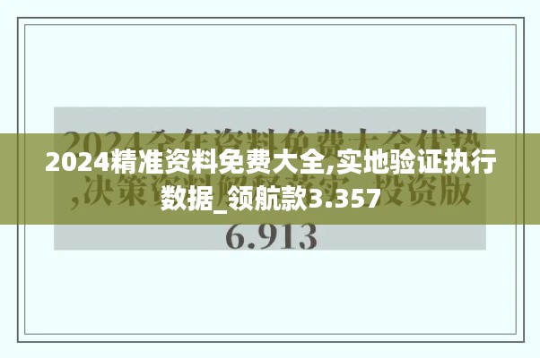 2024精准资料免费大全,实地验证执行数据_领航款3.357