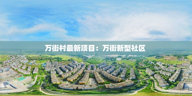 万街村最新项目：万街新型社区 