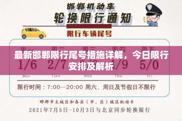 最新邯郸限行尾号措施详解，今日限行安排及解析