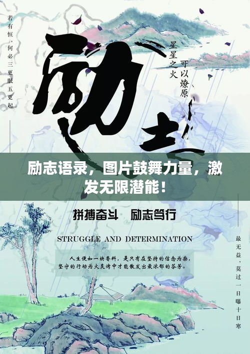 励志语录，图片鼓舞力量，激发无限潜能！