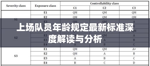 上场队员年龄规定最新标准深度解读与分析