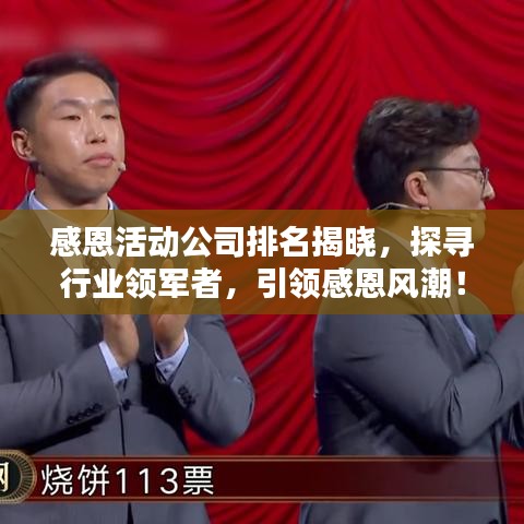 感恩活动公司排名揭晓，探寻行业领军者，引领感恩风潮！