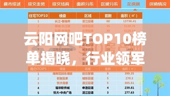 云阳网吧TOP10榜单揭晓，行业领军者引领潮流风向标