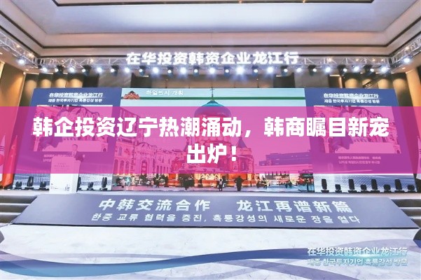 韩企投资辽宁热潮涌动，韩商瞩目新宠出炉！
