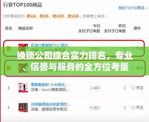 换锁公司综合实力排名，专业、信誉与服务的全方位考量