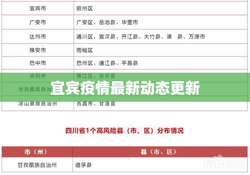 宜宾疫情最新动态更新