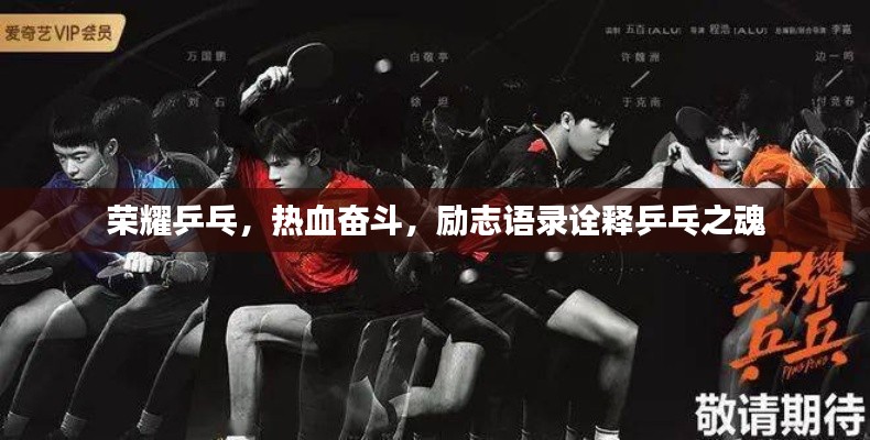荣耀乒乓，热血奋斗，励志语录诠释乒乓之魂