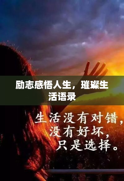 励志感悟人生，璀璨生活语录