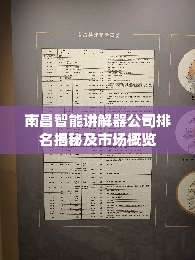 南昌智能讲解器公司排名揭秘及市场概览