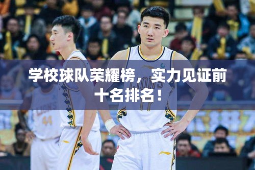 学校球队荣耀榜，实力见证前十名排名！