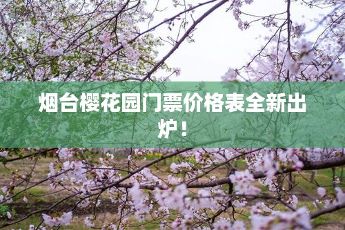 烟台樱花园门票价格表全新出炉！