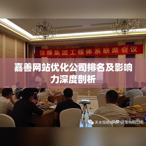 嘉善网站优化公司排名及影响力深度剖析