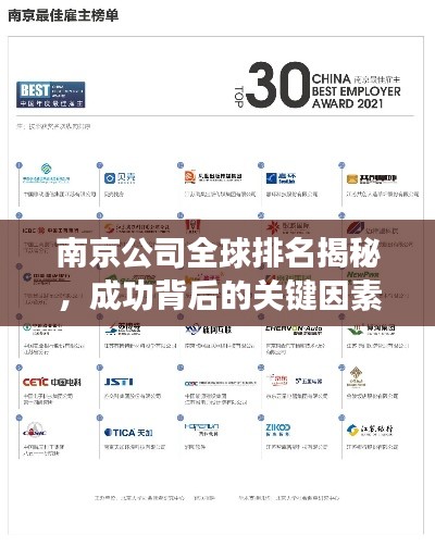 南京公司全球排名揭秘，成功背后的关键因素探讨