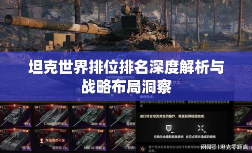 坦克世界排位排名深度解析与战略布局洞察